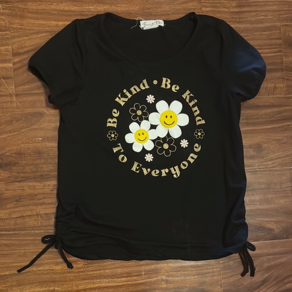 Black 'Be Kind' Kids Shirt